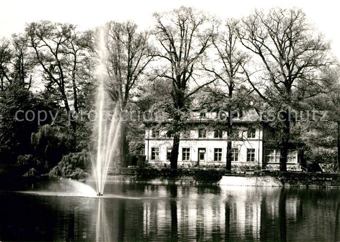 Zittau Weinauparkgaststaette Teich Fontaene