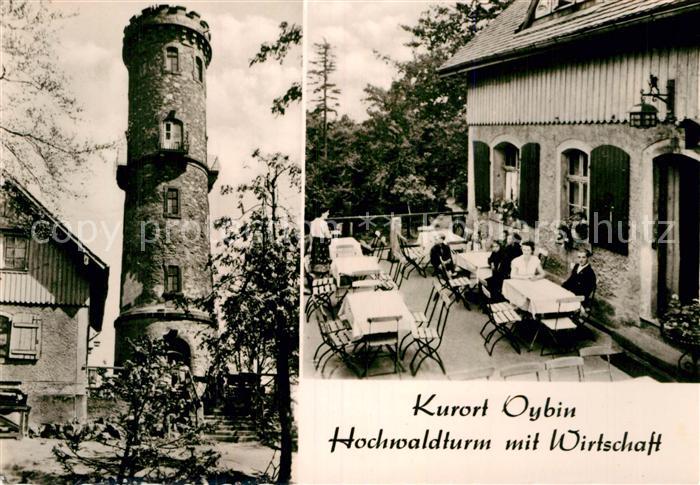 Oybin Sachsen Hochwaldturm mit Wirtschaft Terrasse