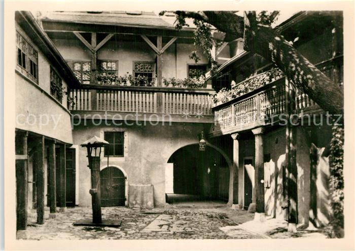 Weimar Thueringen Kirms Krackow Haus Hof mit Galerie