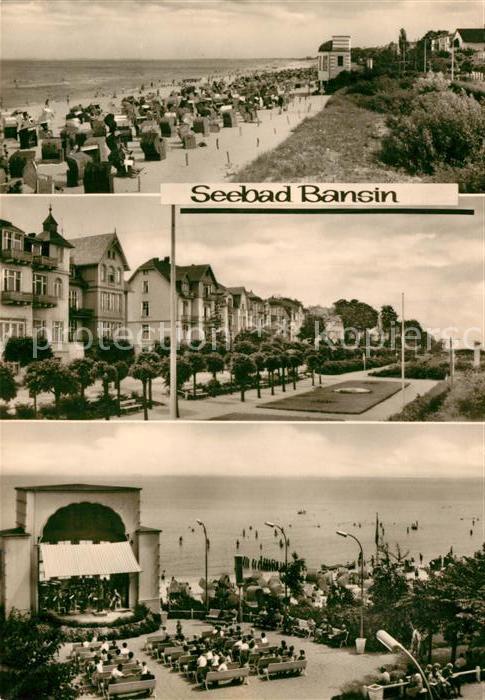 Bansin Ostseebad Strand Promenade Konzertpavillon