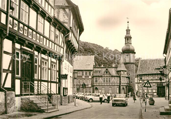 Stolberg Harz Markt Apotheke Fachwerkhaus Kirche