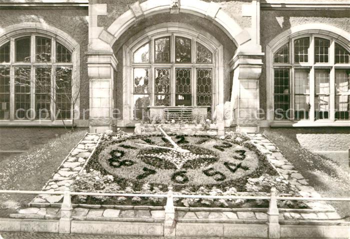 Bernburg Saale Blumenuhr mit Glockenspiel
