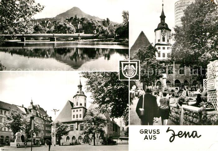 Jena Thueringen Saale Bruecke Rathaus Platz