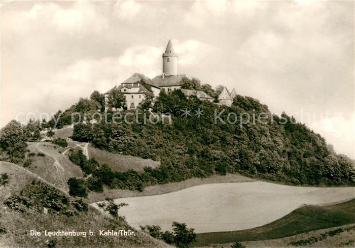 Kahla Thueringen Blick zur Leuchtenburg