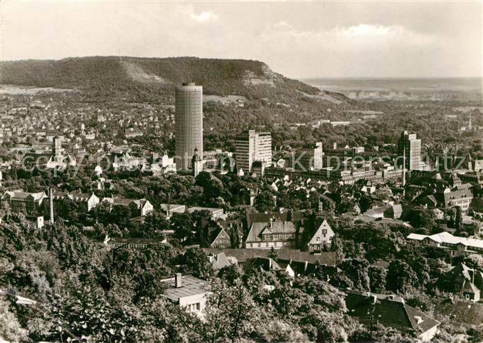 Jena Thueringen Panorama Blick vom Landgraf Uni Hochhaus