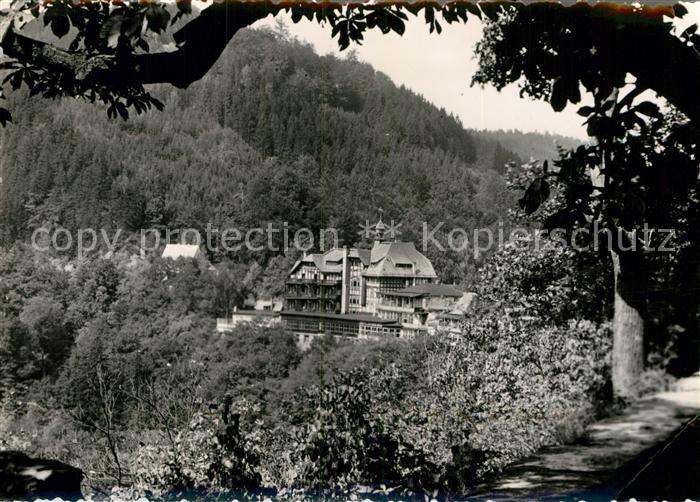 Schwarzburg Thueringer Wald FDGB Reichsbahn Erholungsheim Ernst Thaelmann im Sch