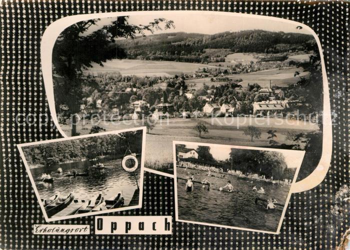 Oppach Panorama Erholungsort Oberlausitz Badesee
