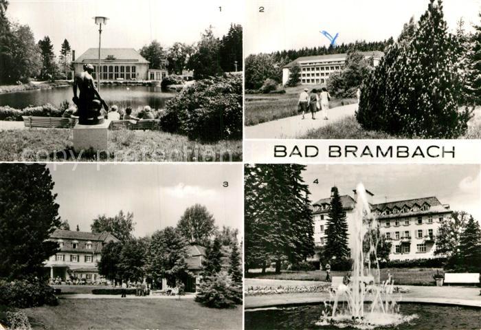 Bad Brambach Festhalle Julius Fucik Haus Vogtlandhaus Joliot Curie Haus Fontaene