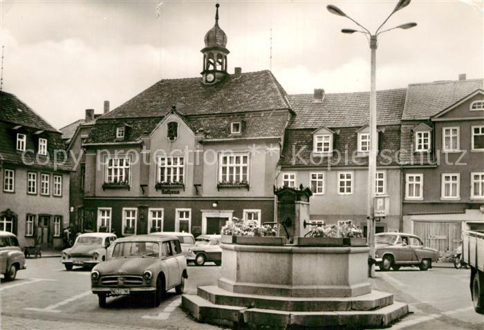 Bad Blankenburg Markt Brunnen Rathaus