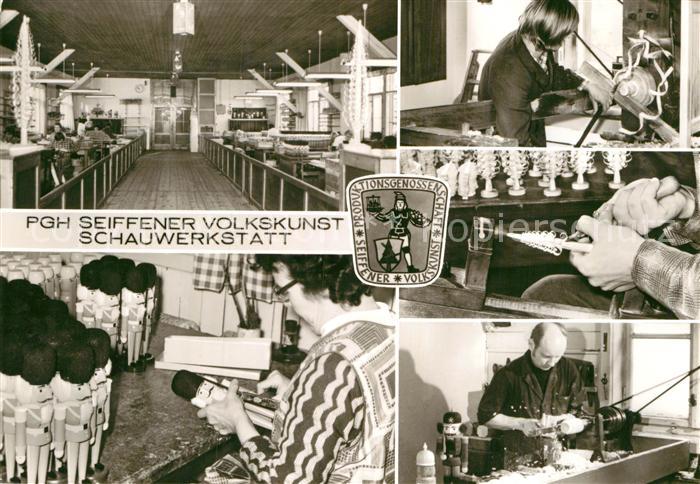 Seiffen Erzgebirge PGH Seiffener Volkskunst Schauwerkstatt Kurort Spielzeugdorf