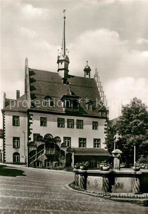 Poessneck Rathaus Historisches Gebaeude Chronik
