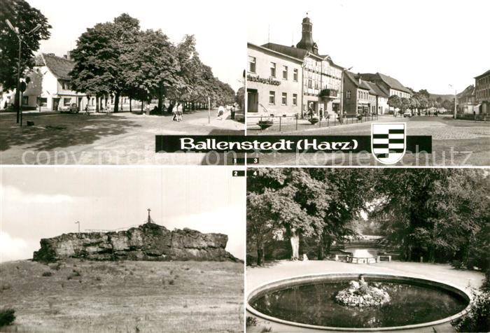 Ballenstedt Wilhelm Pieck Allee Grosser Gegenstein Rudolf Breitscheid Platz Frie