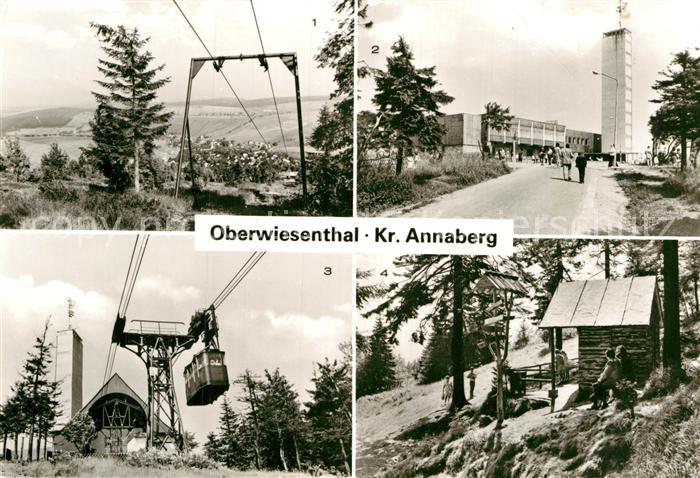 Oberwiesenthal Erzgebirge Panorama Blick vom Fichtelberg Fichtelberghaus Schwebe