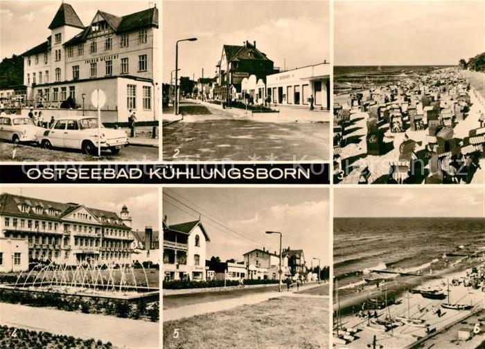 Kuehlungsborn Ostseebad FDGB Erholungsheime Maxim Gorki Strasse Strand