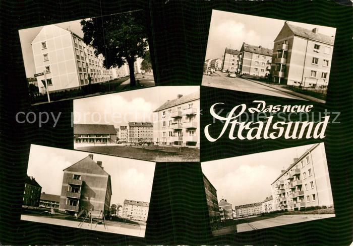 Stralsund Mecklenburg Vorpommern Wohnsiedlung Plattenbauten