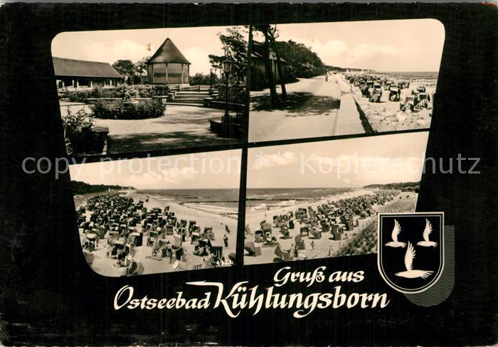 Kuehlungsborn Ostseebad Parkanlage Strand Promenade