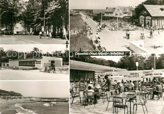 Graal-Mueritz Ostseebad Broiler Gaststaette Milchbar Seestern Cafe Eis Terrasse