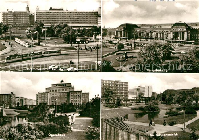 LEIPZIG Sachsen Interhotel Stadt Leipzig Hauptbahnhof Opernhaus Schwanenteich Me