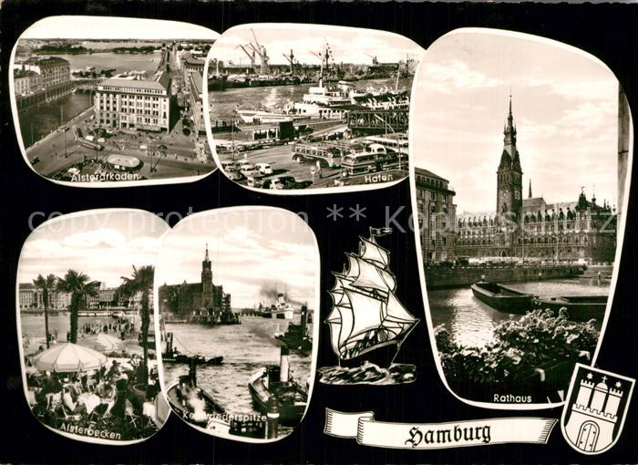 Hamburg Rathaus Hafen Alsterarkaden