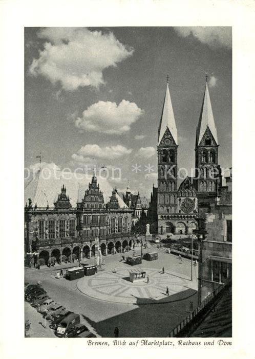 BREMEN  CITY Marktplatz Rathaus Dom
