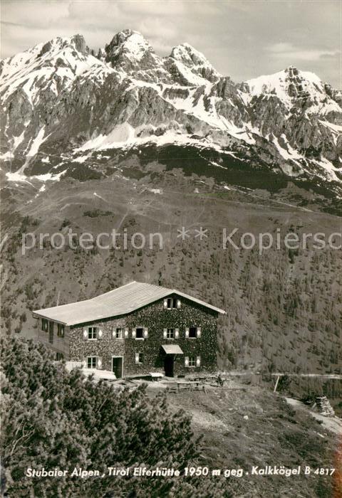 Neustift Stubaital Tirol Stubaier Alpen Elferhuette Kalkkoegel
