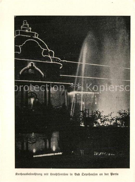 Bad Oeynhausen Kurhaus Leuchtfontaene