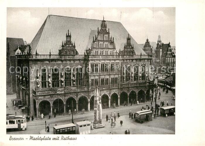 BREMEN  CITY Marktplatz Rathaus