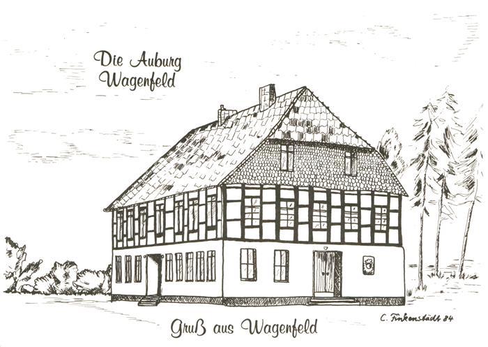 Wagenfeld Auburg Kuenstlerkarte C. Finkenstaedt
