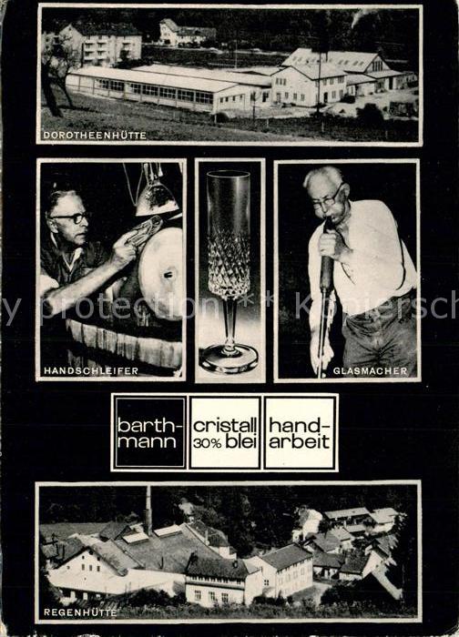 Regenhuette Bayerisch Eisenstein Bartmann Kristallbetriebe Dorotheenhuette Glasm