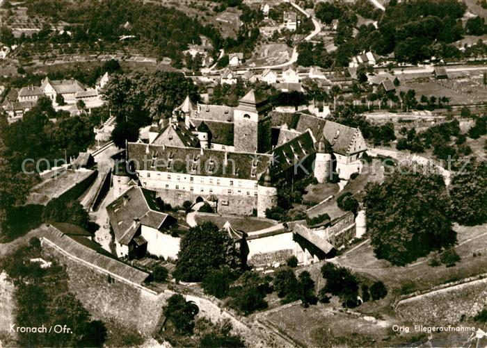 Kronach Oberfranken Fliegeraufnahme Schloss