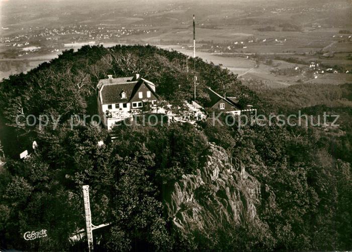 oelberg Koenigswinter Fliegeraufnahme Berggasthaus