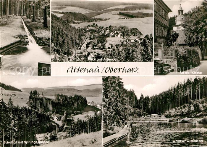 Altenau Harz Kirche Dammgraben Sprungschanze