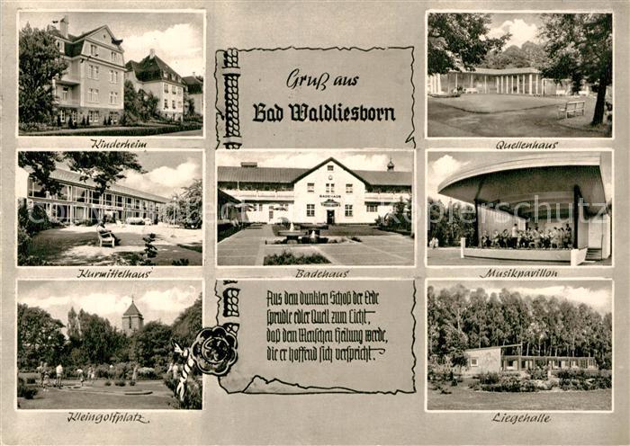Bad Waldliesborn Quellenhaus Musikpavillon Badehaus