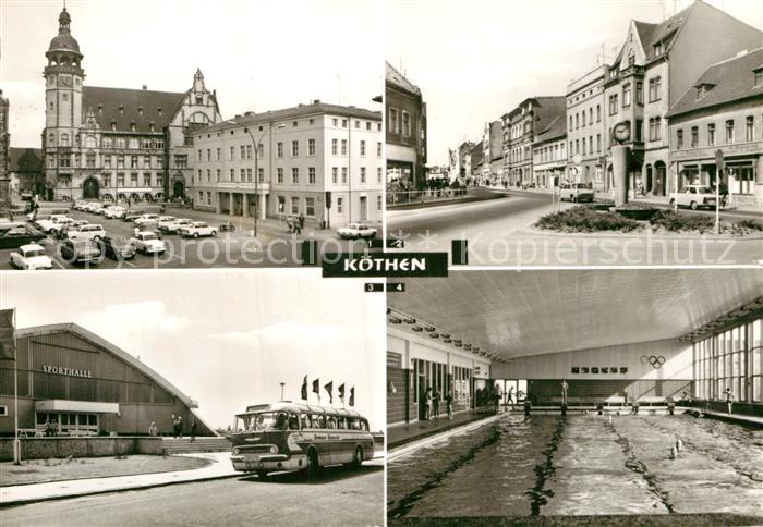 Koethen Anhalt Marktplatz Rathaus Ernst-Thaelmann-Strasse