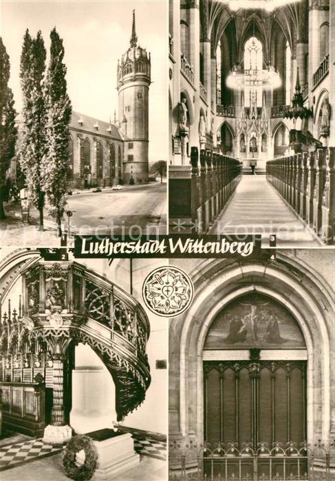 Wittenberg Lutherstadt Schlosskirche Thesentuer Luthers Grab