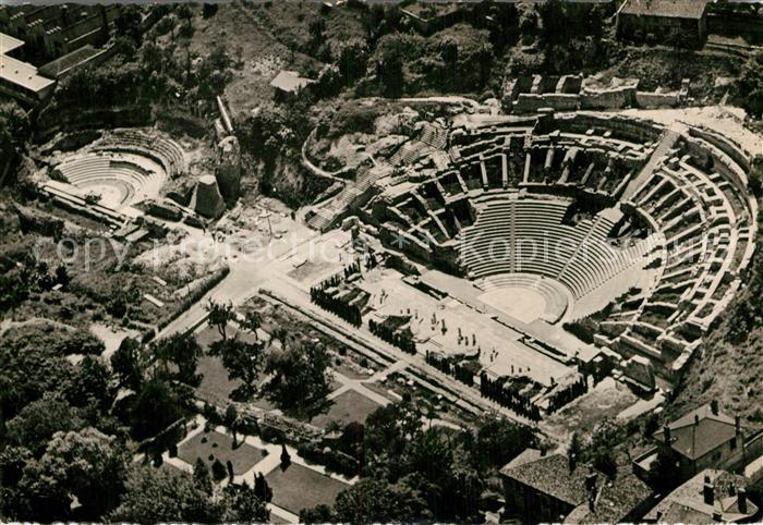 Lyon France Fliegeraufnahme Deux-Theatres Romains