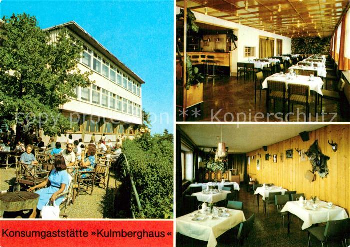Saalfeld Saale Konsum-Gaststaette Kulmberghaus Gnomenbar Jaegerstube