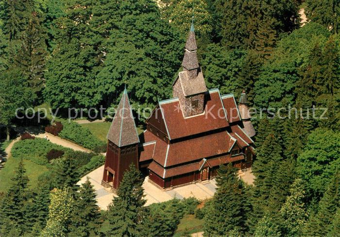 Hahnenklee Auerhahn Nordische Stabkirche Fliegeraufnahme