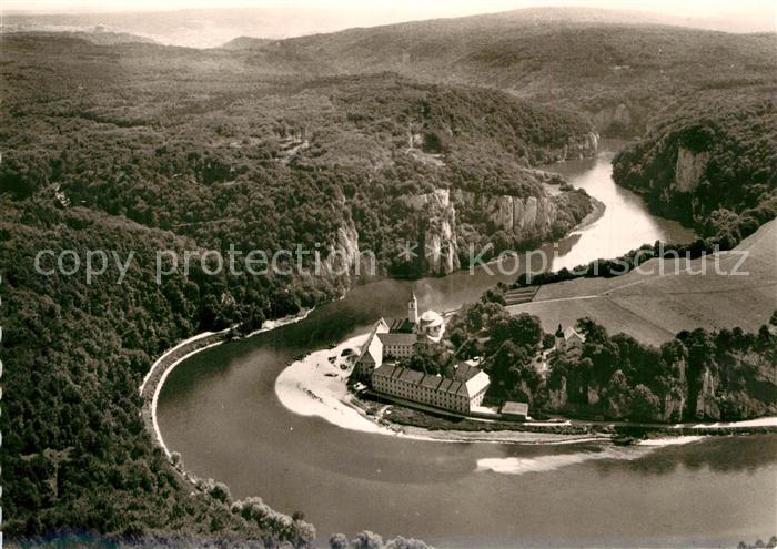 Weltenburg Kelheim Kloster Weltenburg Fliegeraufnahme