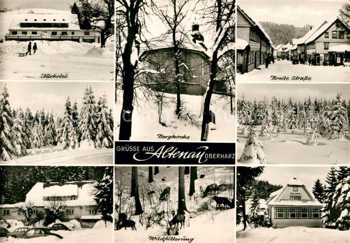 Altenau Harz Kurhotel Breite Strasse Bergkirche Wildfuetterung