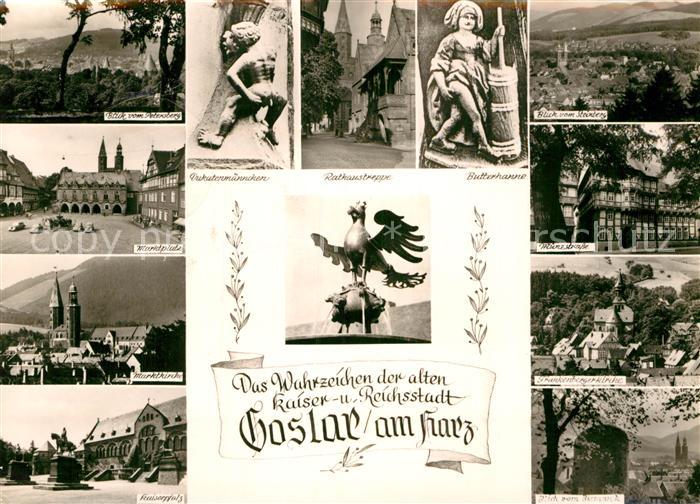 Goslar Muenzstrasse Frauenbergerkirche Marktkirche Marktplatz