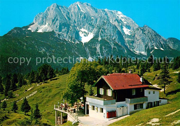 Mittenwald Bayern Kranzberghaus Wettersteinwand