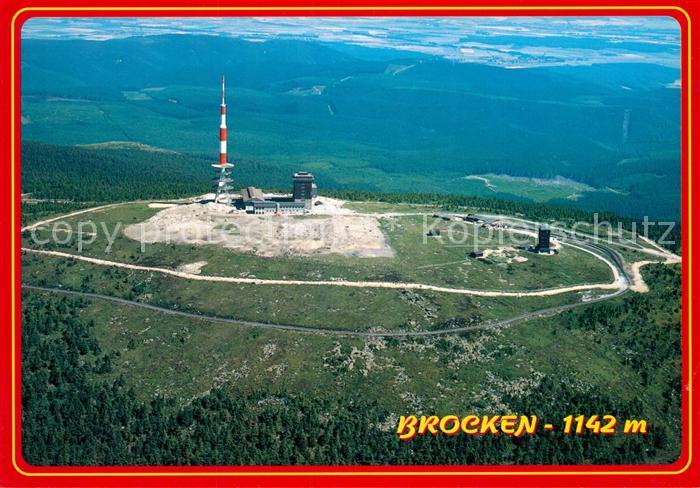 Brocken Harz Fliegeraufnahme