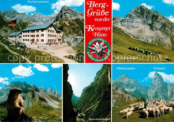 Kemptnerhuette Krottenspitzen Murmeltier Maedelegabel Sperrbachtobel