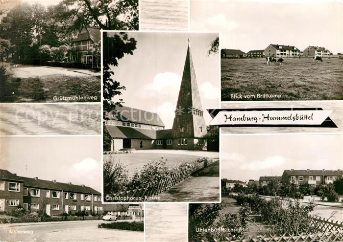 Hummelsbuettel Gruetzmuehlenweg Alsterweg Christophorus-Kirche