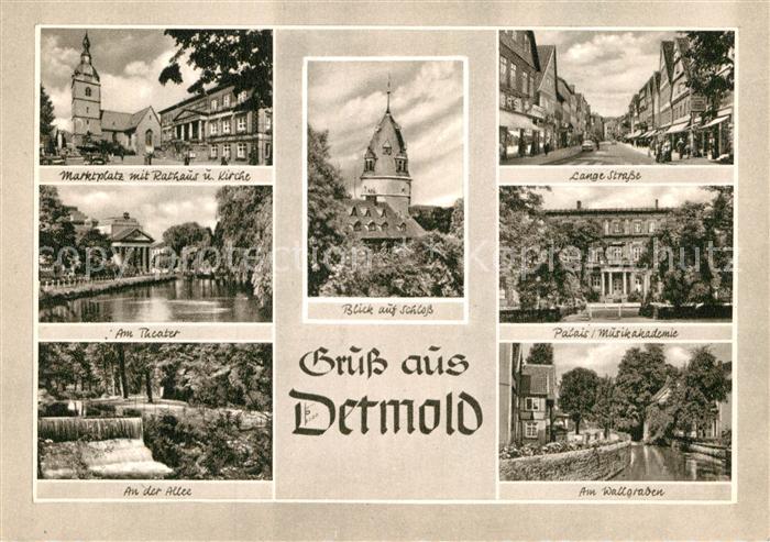 Detmold Marktplatz Theater Lange Strasse Palais Musikakademie