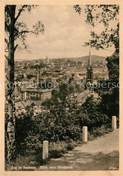 Aue Sachsen Blick vom Stadtpark