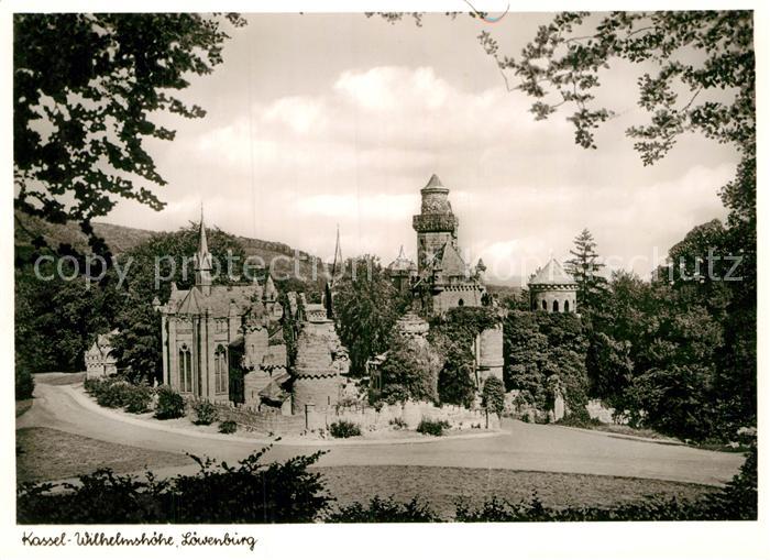 Wilhelmshoehe Kassel Loewenburg Kaskaden-Restaurant
