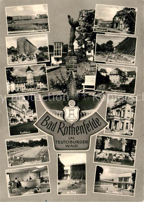 Bad Rothenfelde Sanatorium Gradierwerk Badehaus Sole-Freibad Kurhaus