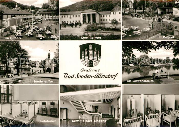 Bad Sooden-Allendorf Kurmittelhaus Schwanenteich Inhalatorium Kurpark